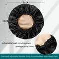 thumbnail image 2 of Double Layer Adjustable Hair Bonnet for Sleeping Women Curly Natural Hair Soft Comfortable Night Cap, 2 of 6