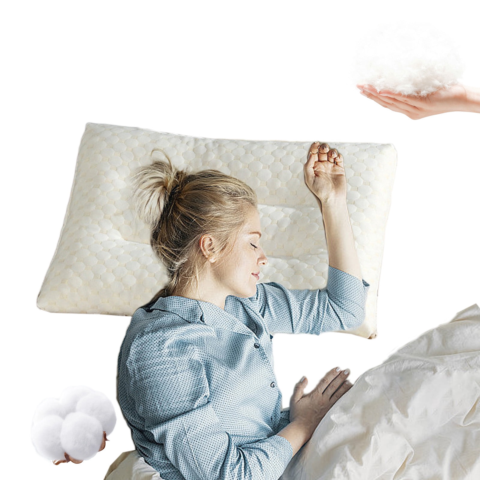 Wzzjkit Pillow Insert Hotel Collection Bed Pillows Standard - Pillow Core Queen Size Soft Bedding Throw Pillows for Back, Stomach or Side Sleepers Pillow