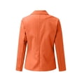 thumbnail image 4 of Innerwin Blazers Solid Color Women Cardigan Jacket Work Shawl Neck Slim Fit Business Jackets Orange 5XL, 4 of 7