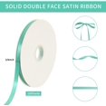 thumbnail image 2 of TONIFUL 3/8 Inch x 100yds Turquoise Aqua Blue Satin Ribbon Thin Solid Fabric Ribbons Roll for Gift Wrapping Invitation Floral Hair Balloons Craft Party Wedding Decoration Valentine's Day Bouquet, 2 of 6