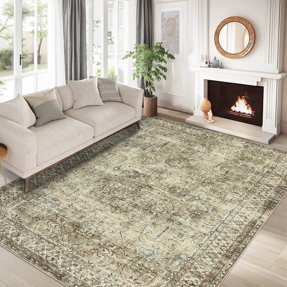 Area Rug Washable Rug,Non Slip Office Rugs Modern Indoor Carpet,Floor Mats for Dining Room ,Apart Dorm and hallway