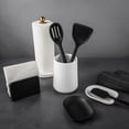 thumbnail image 3 of Thyme & Table, Ceramic Ribbed Kitchen Utensil Holder, White, 3 of 5