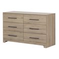 thumbnail image 2 of South Shore Primo 6-Drawer Dresser for Adult, in Rustic Oak, 2 of 11