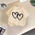 thumbnail image 5 of Chemises pour Filles Imprimé T-Shirts à Manches Courtes pour Filles Col Rond Tenue d'Été pour Tout-Petites Vêtements pour Petites Filles 4-5 Ans Mode Filles, 5 of 5