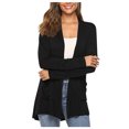 thumbnail image 2 of Dvkptbk Cardigans Longs d'Automne pour Femmes, Manteau Uni, Cardigan Grande Taille pour Femmes, Mode 2023, 2 of 6
