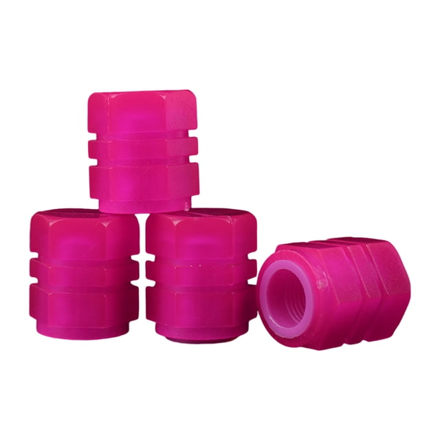 4PCS Car Tire Glow In The Dark Tire Nozzle Cap Electric Car Light Emitting Tire Nozzle Cover Universal Modification Parts