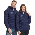 thumbnail image 4 of EGNMCR Womens Plaid Shacket Jacket USB Intelligent Constant Temperature Heated Windproof Plus Size Coat For Men And Women Winter 21 Heated Jacket Coat Women Coat, 4 of 9