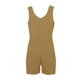 thumbnail image 4 of Timegard Rompers for Women Scoop Neck Shorts Sleeveless Jumpsuit with Pockets Beach Vacation Outfits, 4 of 7