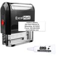 thumbnail image 1 of ExcelMark 5-Line Large Return Address Stamp - Custom Self Inking Rubber Stamp - Customize Online with Many Font Choices - Large Size (Custom Stamp with 5cc Refill Ink), 1 of 10