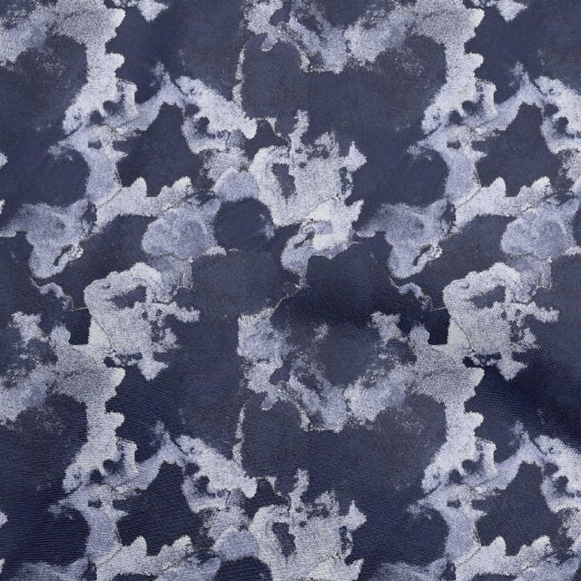 oneOone Cotton Cambric Navy Blue Fabric Abstracts Sewing Craft Projects Fabric Prints By Yard 56 Inch Wide