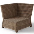 thumbnail image 3 of Afuera Living Fauteuil d'Angle de Patio Moderne en Osier, Brun et Sangria, 3 of 7