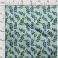 thumbnail image 3 of oneOone Silk Tabby Light Blue Fabric Floral Sewing Craft Projects Fabric Prints By Yard 42 Inch Wide, 3 of 4