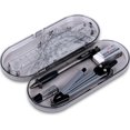 thumbnail image 1 of HLONK Ensemble d'Outils de Mathématiques 8 Pcs Géométrie École Boussole Règle Triangle Rapporteur Gomme Trousse, 1 of 7
