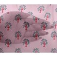thumbnail image 4 of oneOone Viscose Chiffon Fabric Floral & Flying Swan Block Print Fabric By Yard 42 Inch Wide, 4 of 4