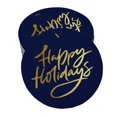 thumbnail image 1 of Inkdotpot Pack Of 50 Real Gold Foil Paper Tags Happy Holiday Favor Hang Tags, 1 of 6