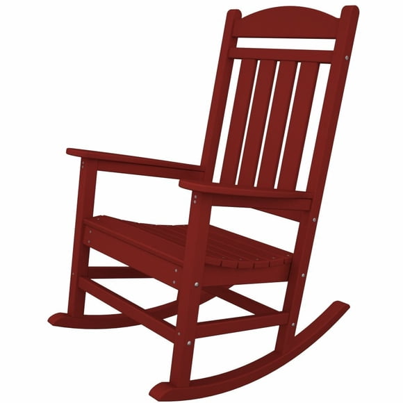 POLYWOOD R100SR Presidential Rocking Chair, Sunset Red