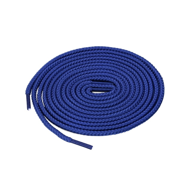 INSPIRE CHIC Unisex Thick Solid Color Round Shoelaces for Leather Boots Royal Blue 140 cm/55"
