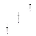 thumbnail image 2 of mmirethe Multiple Styles And Colors Wind Chimes For Wide Application Unique Style Wind Chime Pendant black 3Set, 2 of 6