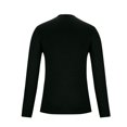 thumbnail image 4 of Besolor Men Solid Color Knitted Sweaters Long Sleeve Round Neck Pullover Tops Plus Size Casual Bottom Layer Shirts, 4 of 5