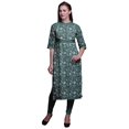 thumbnail image 1 of Bimba Kurta Santoon en Viscose Tunique d'Été Imprimée Kurtis Droite pour Femmes, 1 of 5