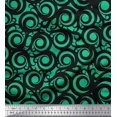 thumbnail image 1 of Soimoi Green Velvet Fabric Scroll Abstract Print Fabric by the Yard 58 Inch Wide, 1 of 3
