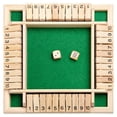 thumbnail image 3 of Meitianfacai Shut The Box Jeu de dés de Pub Traditionnel en Bois Mathématique pour Voyage 4 Joueurs, 3 of 9