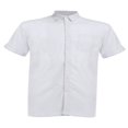 thumbnail image 2 of Mens Linen Button Up Casual Short Sleeve Slim Fit Shirts, 2 of 6