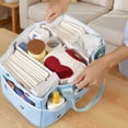 thumbnail image 4 of Sunveno Portable Diaper Caddy Organizer with Removable Dividers, Large Capacity Baby Nursery Storage Tote, 4 of 5