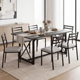 thumbnail image 4 of Costway 6FT Conference Table with Power Outlets, Large Meeting Room Table Seats 6-8 People Gray Oak, 4 of 10