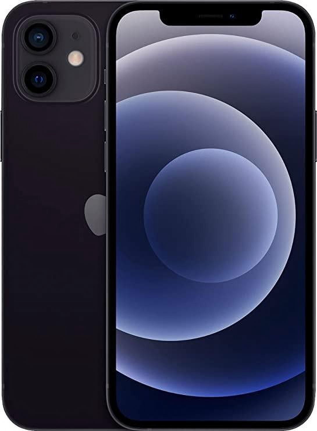 Restored Apple iPhone 12 64GB Fully Unlocked Black (Refurbished)