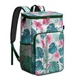 thumbnail image 1 of Vibrant Colorful Floral Insulated Backpack Cooler, Leakproof Cooler Bag with Exotic Flower Pattern for Outdoor Use, 1 of 5