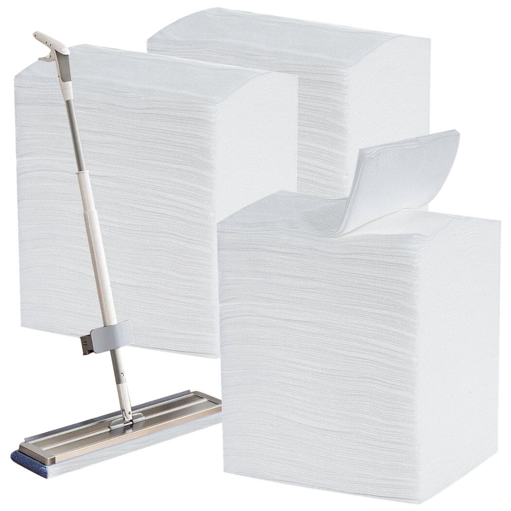 300-Count Dry Mop Refills, Sweeper Disposable Dusting Cloths, 11"×8.3" Dry Duster Cloths, Dry Mop Pads, Household Wiping Cloths, Electrostatic Cloths for Floor and Wall Cleaning