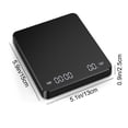 thumbnail image 3 of Dvkptbk Electronic Scale Coffee Electronic Scale with Timing Manual Flushing Intelligent Kitchen Scale Electronic Scale Gram Scale Food Scale Scales, 3 of 9