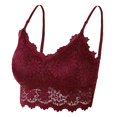 thumbnail image 1 of B91xZ Soutien-Gorge Léger Toucher Doux Respirant Soutien-Gorge Léger Triangle Brodée, Rouge TG, 1 of 5