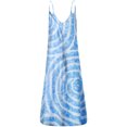 thumbnail image 1 of Birdeem Robe Longue Maxi Sans Manches pour Femmes, Décontractée, Grande Taille, à Imprimé, Col Rond, avec Poches, 1 of 1