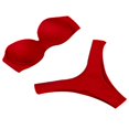 thumbnail image 3 of Women Summer Two-piece Bikini Set Push-up Padded Tube Top Triangle, 3 of 6