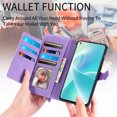 thumbnail image 2 of Case for OnePlus Nord 2T Zipper Wallet Cover Lanyard Crossbody Neck Strap, 2 of 5