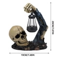 thumbnail image 3 of DPTALR Halloween Decorative Items Skull Lanterns Resin Handicrafts Home And Outdoor Decorative Items, 3 of 9