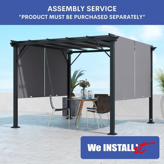 Home Installation Service - Metal Pergola Assembly (8 to 10 ft, Determined by Longest Side)