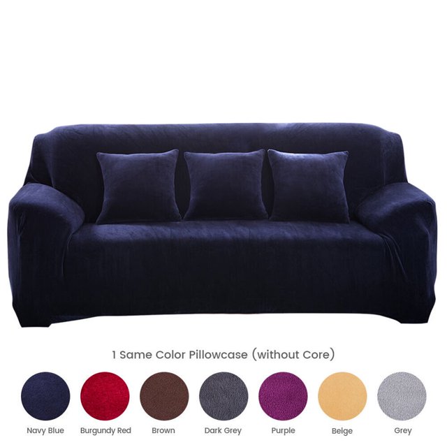 Housse de Canapé Extensible en Velours Épais pour 1/2/3/4 Places