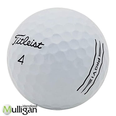Mulligan - 12 balles de golf récupérées Titleist Pro V1 D-Line 5A, Blanc