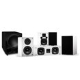 thumbnail image 1 of Fluance Elite High Definition Compact Surround Sound Home Theater 5.1 Channel Speaker System including 2-Way Bookshelf, Center Channel, Rear Surrounds and DB10 Subwoofer - White (SX51WHC), 1 of 8