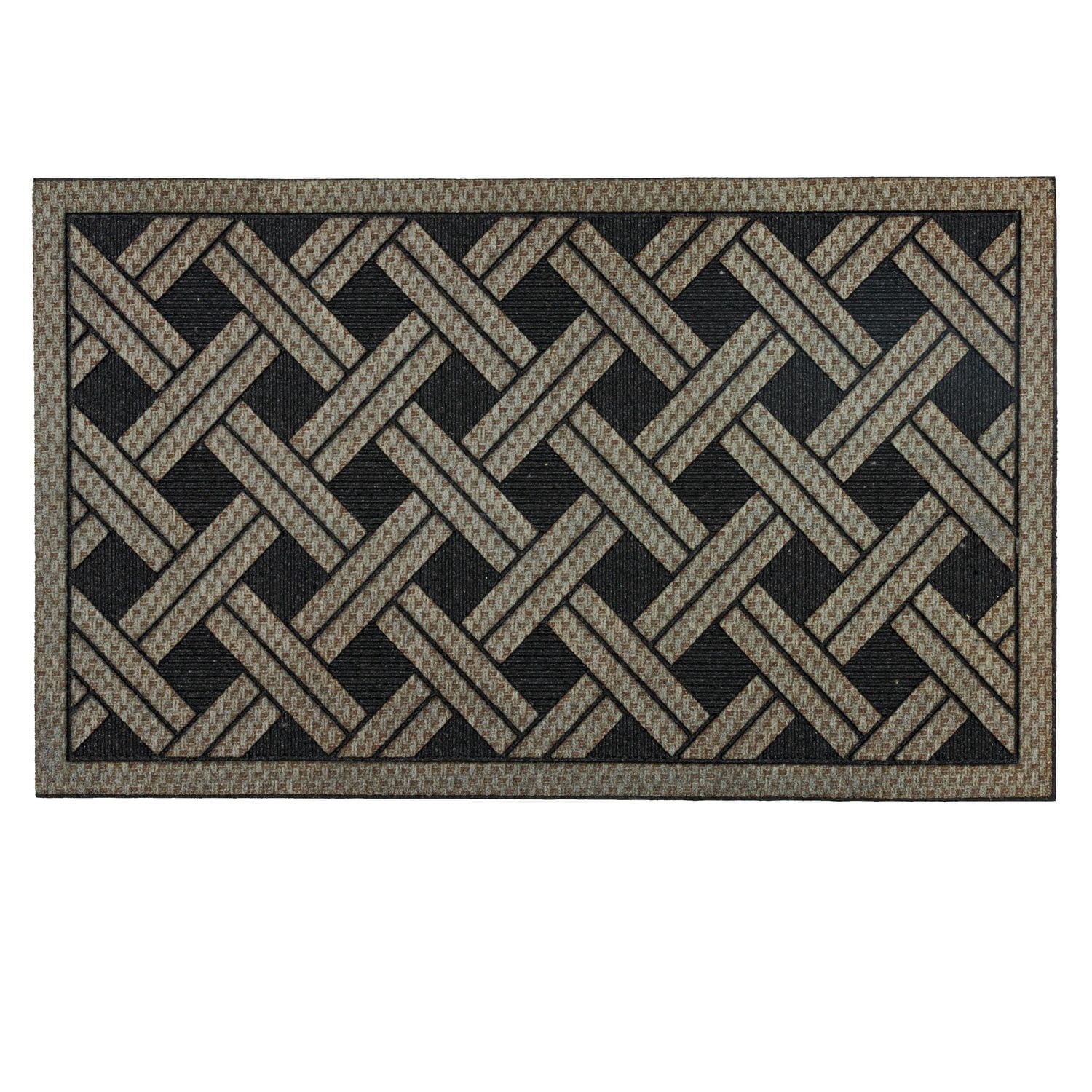 Mohawk Home - Tapis d’entrée en tricot interlock Natural Wicker de 45,72 cm x 76,2 cm (1 pi 6 po x 2 pi 6 po)