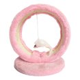 thumbnail image 1 of Cat Cave Scratcher Cardboard,Cat Scratching Post Claw Grinding Round Cat Climbing Frame Toy With Mouse Pendant For Indoor, 1 of 8
