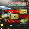 thumbnail image 2 of Startastic Solar Laser Christmas Projector Lights Outdoor, Remote Controlled Solar/USB Rechargeable Holiday Laser Lights Projector W/ Dusk to Dawn Sensor & Timers, Weatherproof, 2 of 7