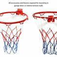 thumbnail image 4 of ZheElen Boys Girls Basketball Hoop Portable Removable Washable Weatherproof Rim Indoor Outdoor Net with 8 Mounting Screws 32cm, 4 of 6