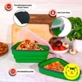 thumbnail image 2 of Contenant de Rangement pour pizza Réutilisable et Extensible avec 5 Plateaux Chauffants Micro-Ondables, Boîte à pizza en silicone Ajustable, Contenant pour Tranches de pizza Gain de Place et Restes, Compatible Micro-Ondes et Lave-Vaisselle., 2 of 8