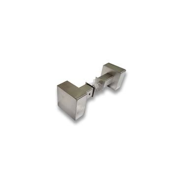 Bouton de Porte Carré 2 Pouces Acier Inoxydable Qualité 304 – Portes en Verre, Bois et Fibre de Verre – Satin SS, Noir Mat, PVD Or