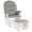 Gris Clair, variante sur Costway Fauteuil Berçant Relax pour Chambre de Bébé, Fauteuil à Bascule à Glissière et Pouf avec Coussin, Gris Pâle
