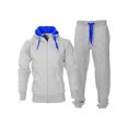 thumbnail image 1 of Innerwin Hoodies Color Block Men Sweatsuit Sports Zip Up Regular Fit Tracksuit Set Style-P 2XL, 1 of 2